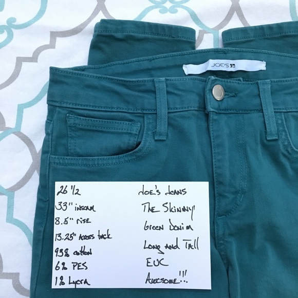 💙👖AWESOME! JOE’S THE SKINNY👖💙26 1/2 33” EUC - Picture 7 of 8
